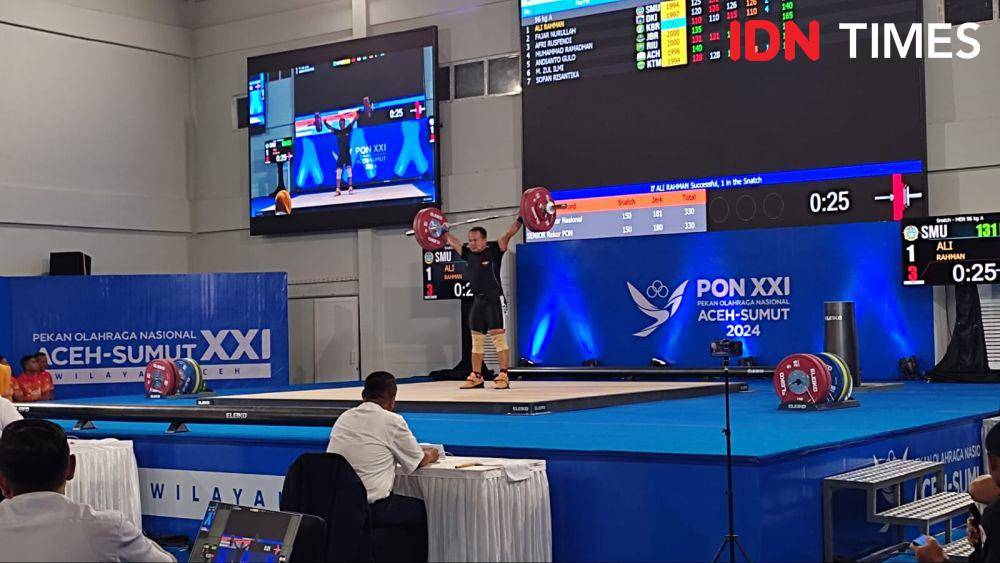 Lifter Jawa Barat, Muhammad Ramdhan. (IDN Times/Muhammad Saifullah)