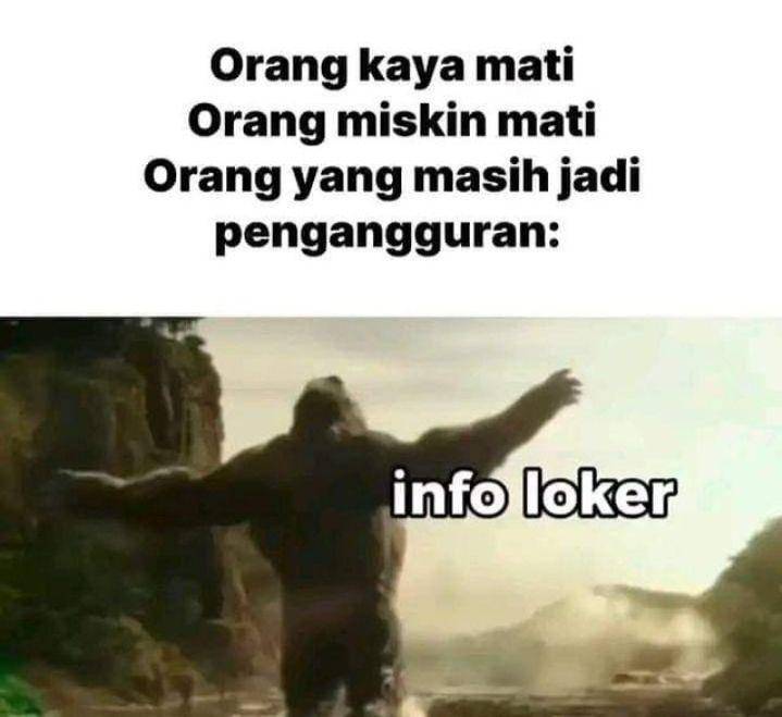 meme pengangguran (instagram.com/pos.total)