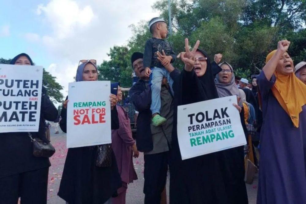 Warga Gelar Aksi Damai Peringatan Setahun Tragedi Rempang