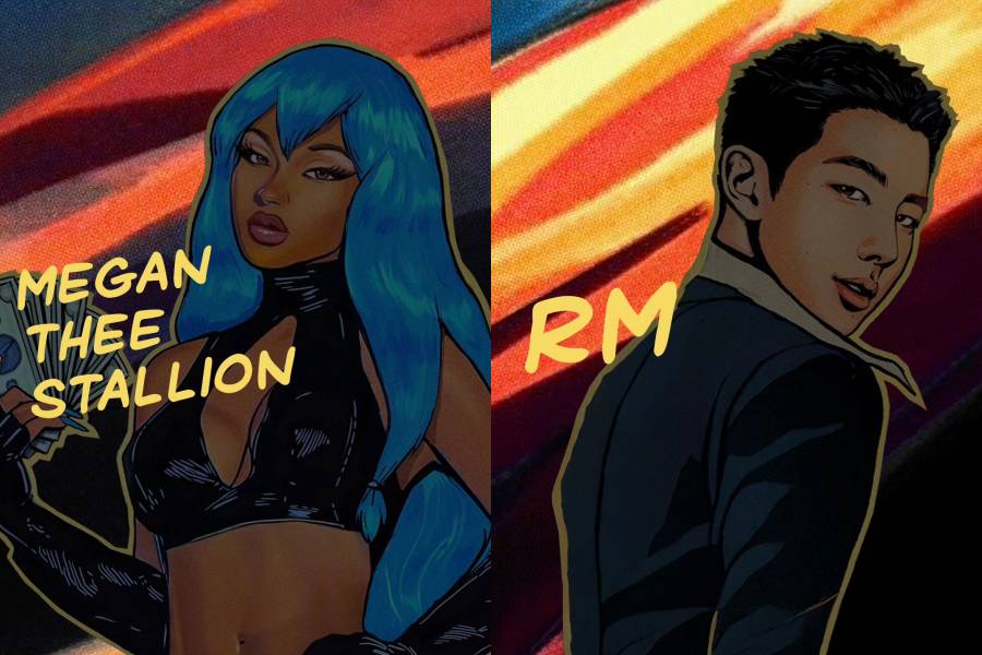 poster lagu Neva Play - Megan Thee Stallion feat. RM BTS (instagram.com/theestallion)