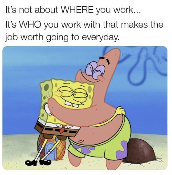 meme SpongeBob SquarePants tentang pekerjaan (reddit.com/South-Protection-361)