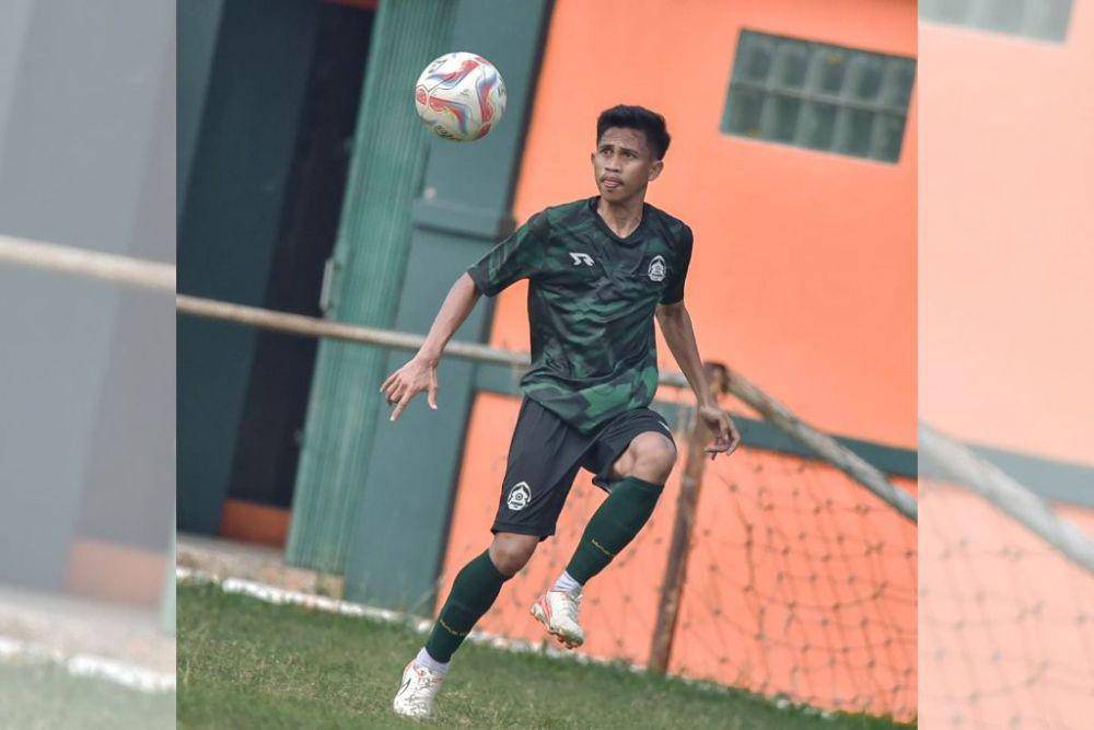 Mantan pemain PSM Makassar yang kini memperkuat Persikabo 1973 Kabupaten Bogor, Muhammad Syafii, dalam sesi latihan di Stadion Persikabo Cibinong pada Rabu 3 September 2024. (Instagram.com/officialpersikabo)