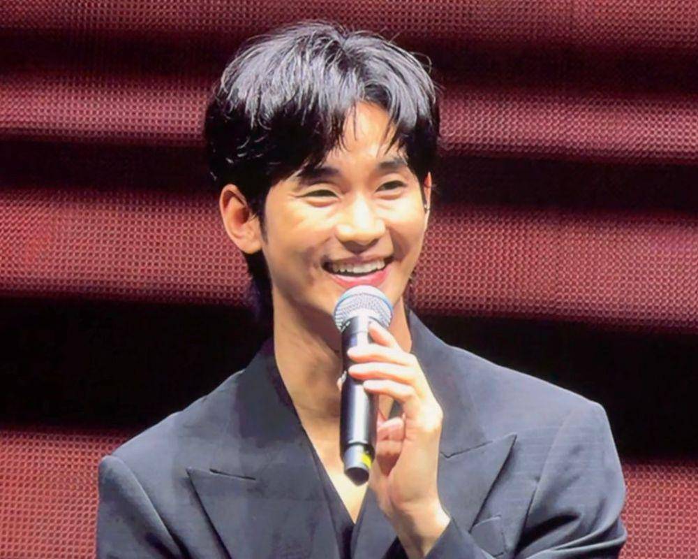 Kim Soo Hyun di fan meeting pada Sabtu (7/9/2024) (IDN Times/Elizabeth Chiquita)