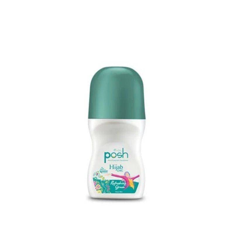 Posh Hijab Chic Roll On Deodoran Refreshing Green (shopee.co.id/Hansshopkosmetik)