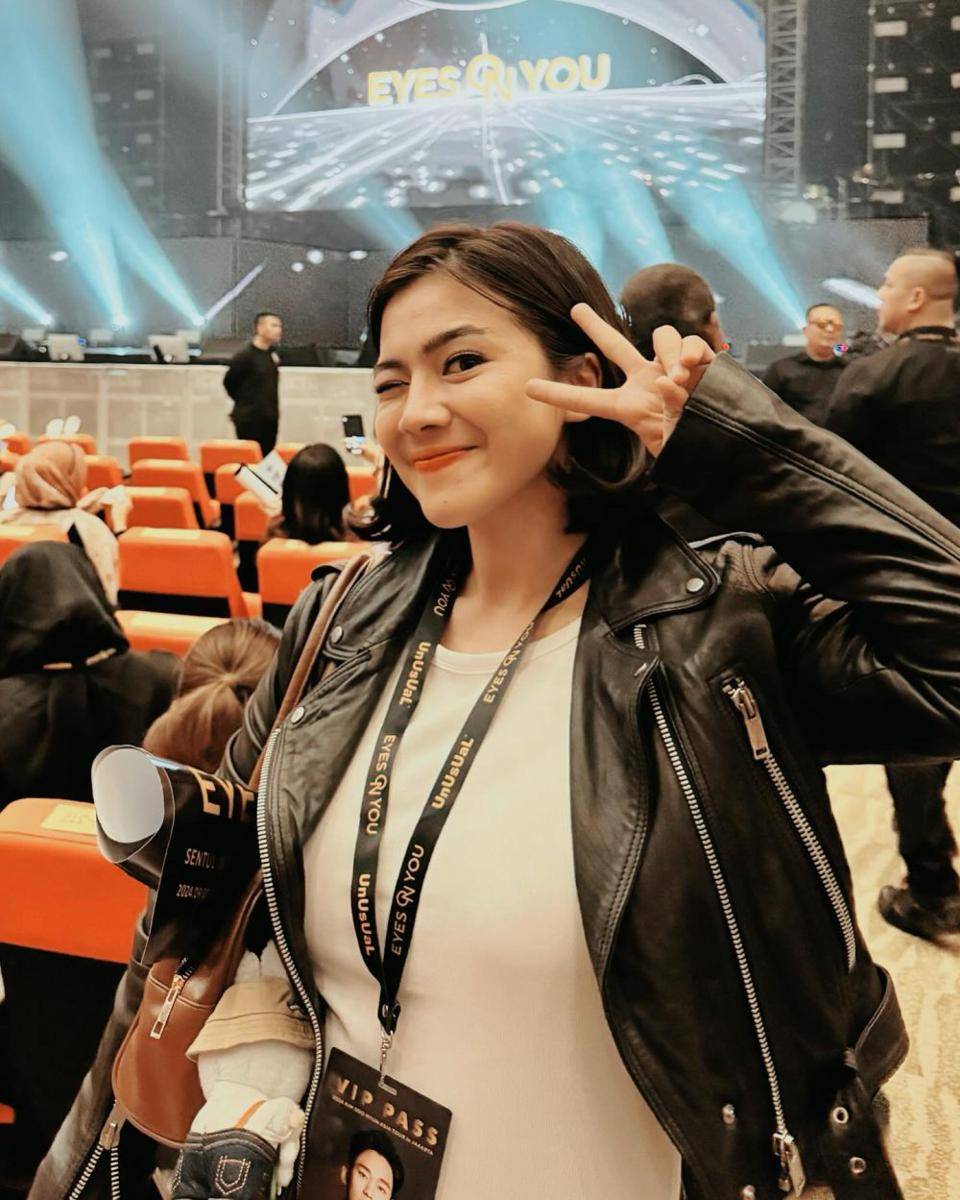 potret Felicya Angelista nonton fan meeting Kim Soo Hyun (instagram.com/felicyangelista_)