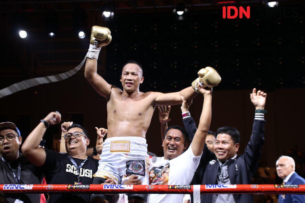 Petinju Daud Ceritakan Taktik Menang KO Lawan Petinju Argentina