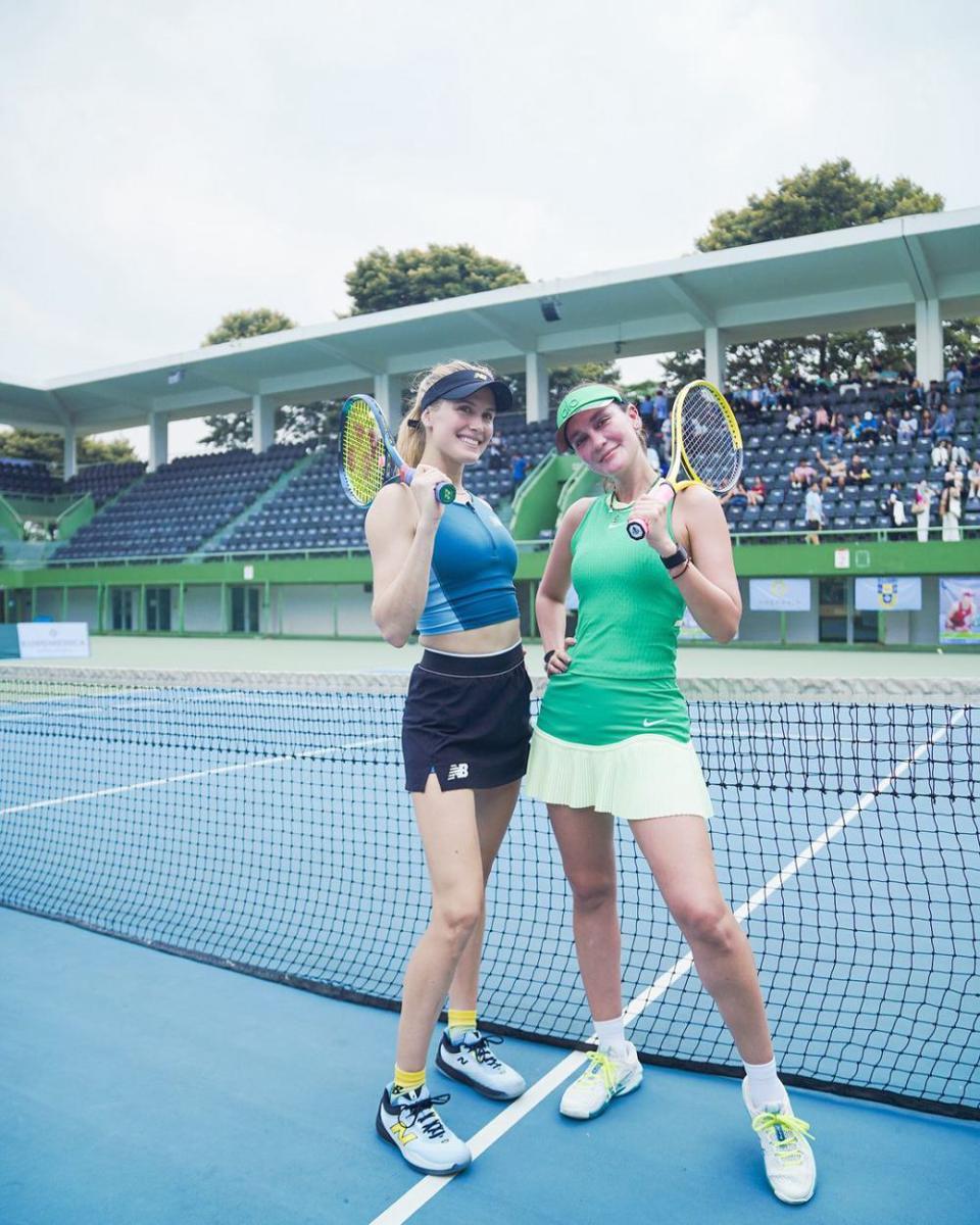 potret Luna Maya main tenis bareng Genie Bouchard (instagram.com/lunamaya)