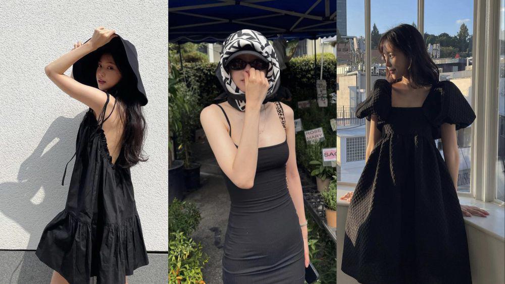 7 Ide OOTD Elegan Serba Hitam Son Na Eun Pemain Romance in the House