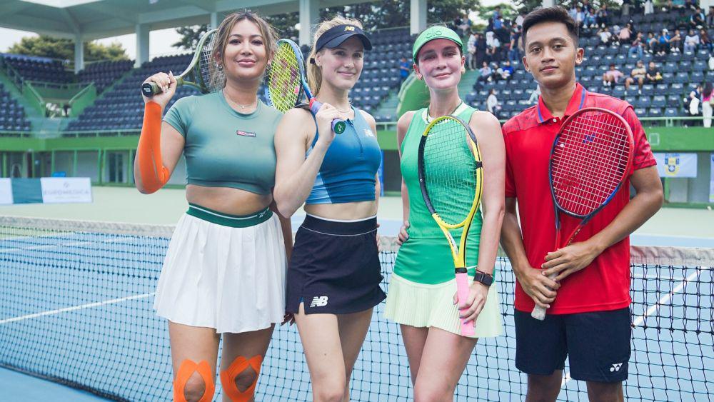 potret Luna Maya tanding tenis dengan Eugenie Bouchard (instagram.com/lunamaya)