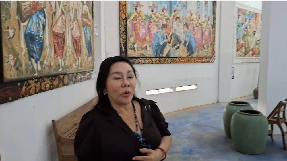 Istri dari Alm Nyoman Gunarsa, Indrawati Gunarsa. (IDN Times/Wayan Antara)