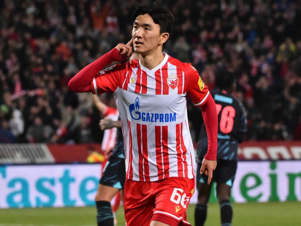 Hwang In-beom saat masih memperkuat Red Star Belgrade. (instagram.com/inbeom_hwang6)
