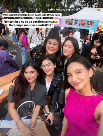 potret Felicya Angelista nonton fan meeting Kim Soo Hyun (instagram.com/felicyangelista_)