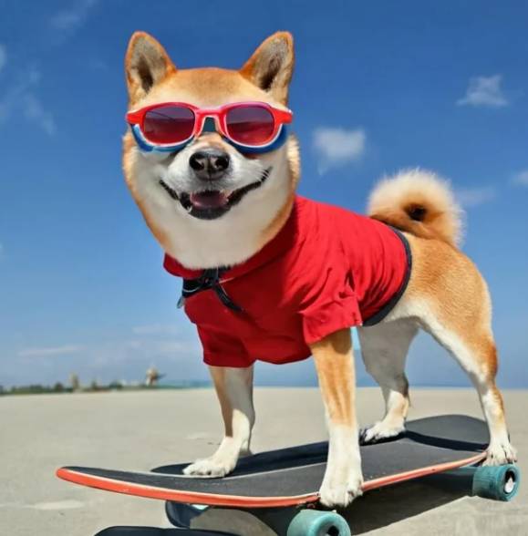 potret lucu anjing bermain skateboard (reddit.com/EndersGame_Reviewer)