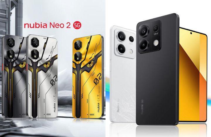 ZTE nubia Neo 2 dan Redmi Note 13 5G (instagram.com/ztemobileindonesia | mi.co.id)