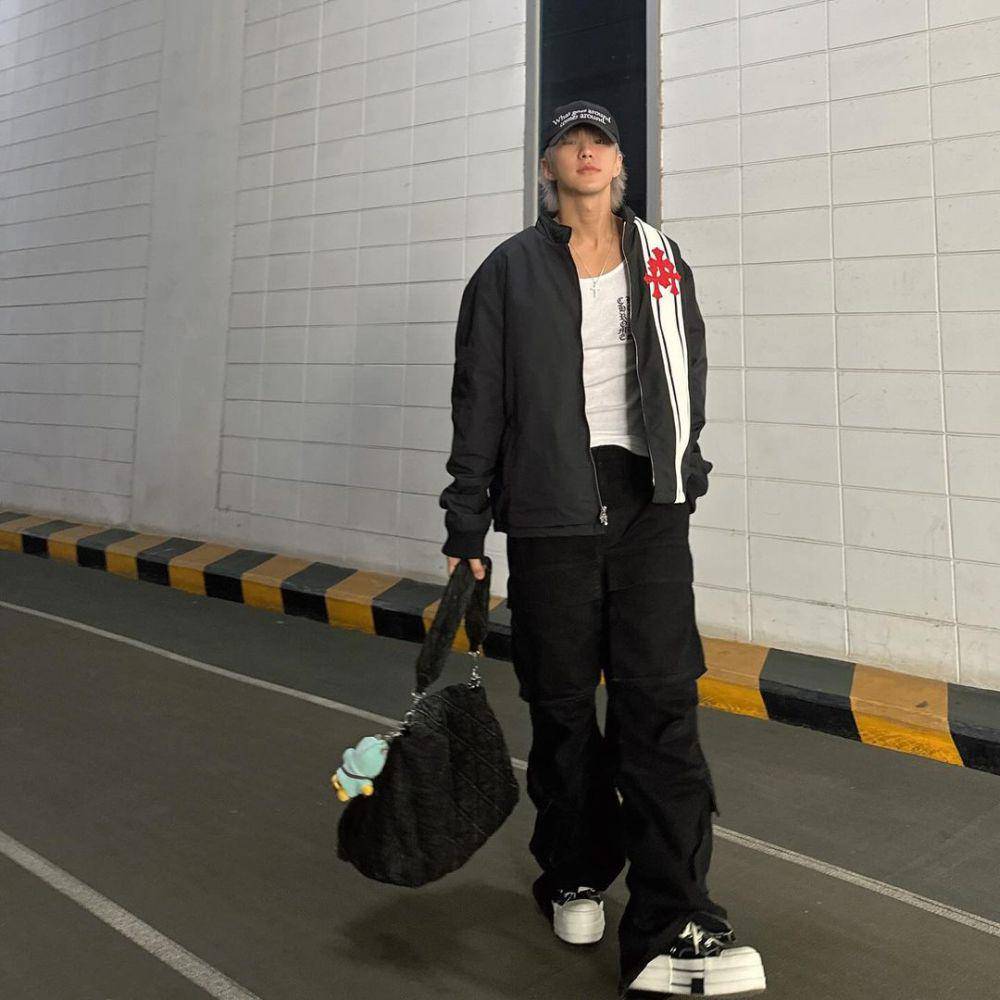 outfit street style kekinian ala Hoshi SEVENTEEN (instagram.com/ho5hi_kwon)