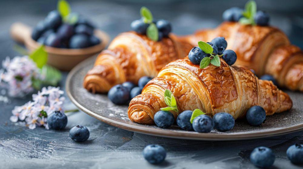 ilustrasi croissant topping buah (vecteezy.com/gankogroup)
