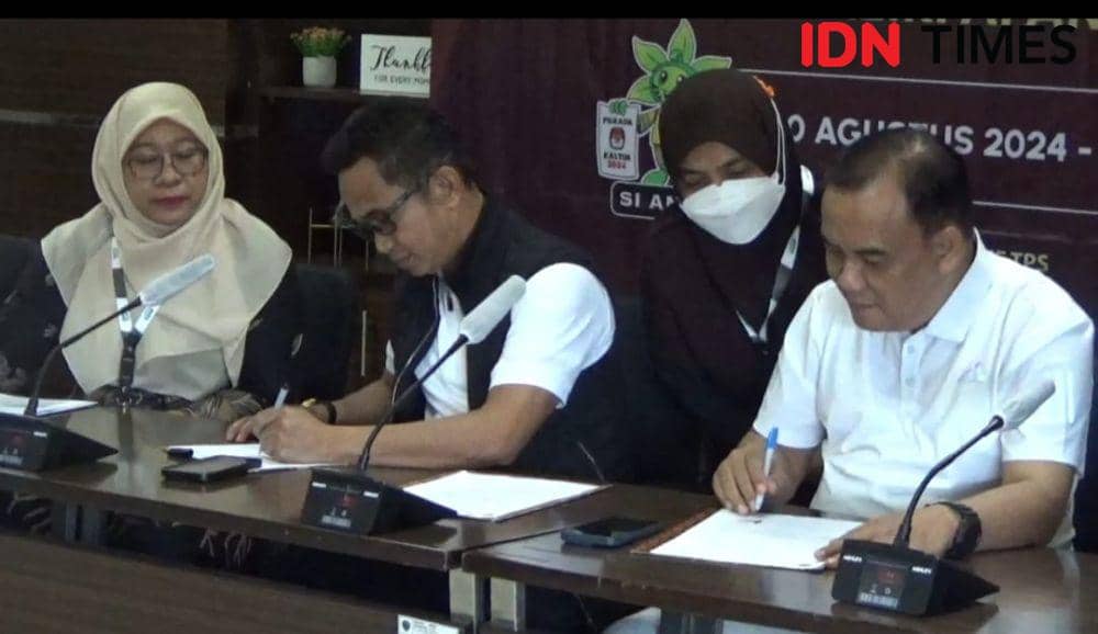 Komisi Pemilihan Umum (KPU) Kota Balikpapan telah menerima hasil pemeriksaan kesehatan dari Rumah Sakit Umum Daerah (RSUD) Dr. Kanujoso Djatiwibowo, Selasa (3/9/2024). (IDN Times/Hilmansyah)