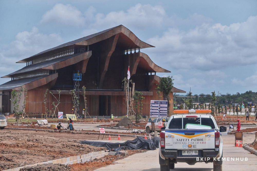 Progres terkini pembangunan Bandara IKN (dok. BKIP Kemenhub)