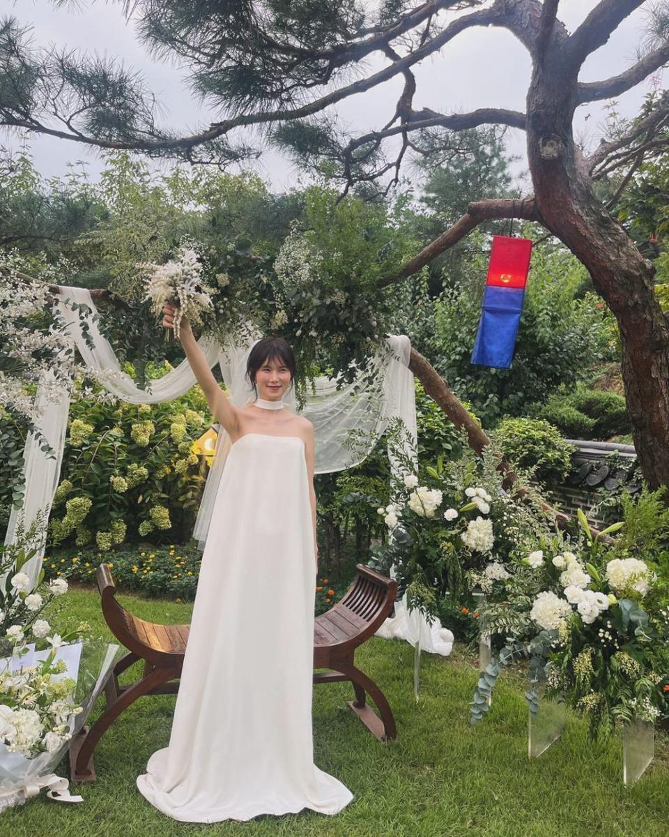 momen pernikahan Gong Min Jung (instagram.com/greengreen_j)
