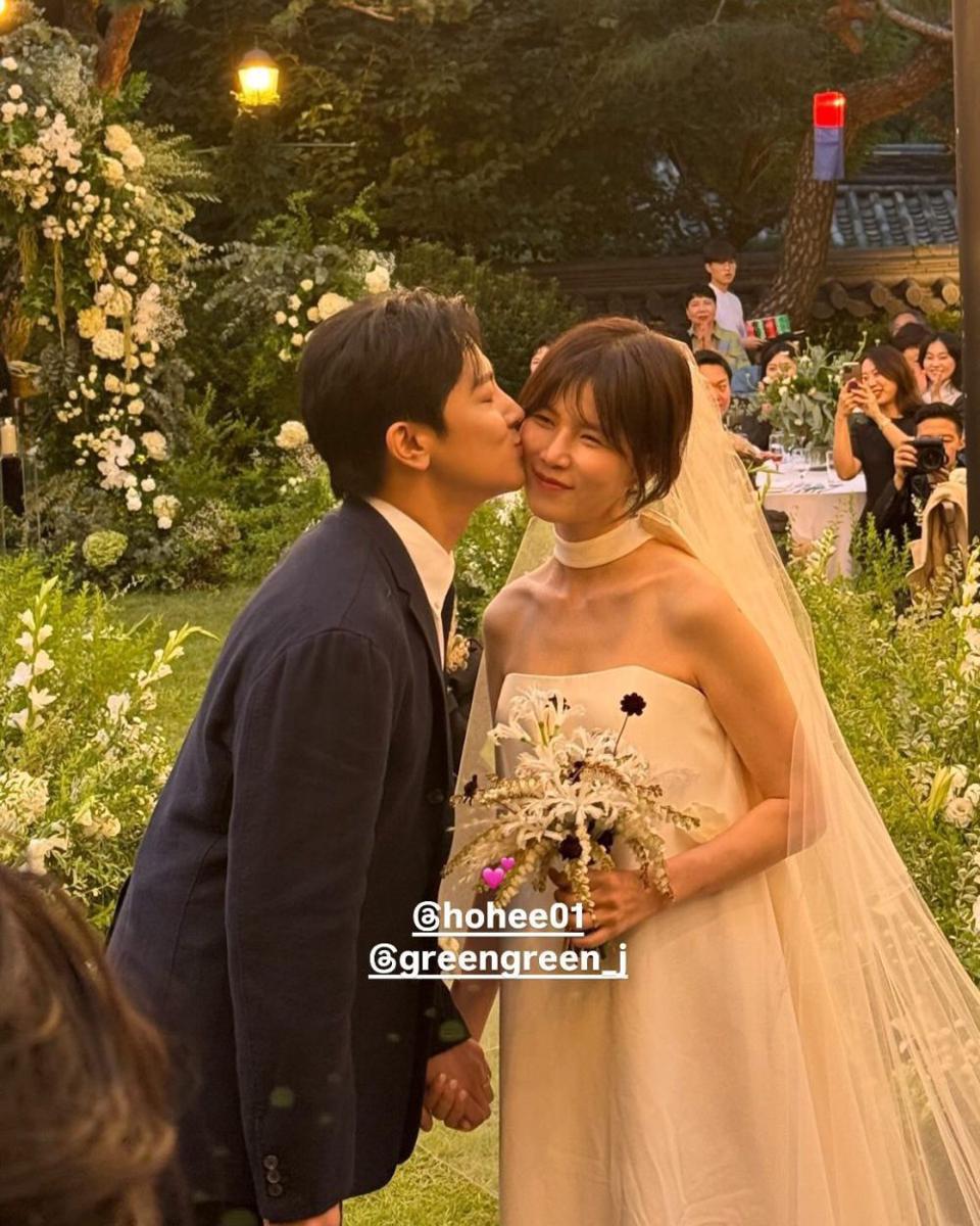 momen pernikahan Gong Min Jung (instagram.com/greengreen_j)