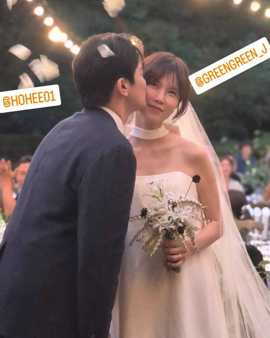 momen pernikahan Gong Min Jung (instagram.com/greengreen_j)