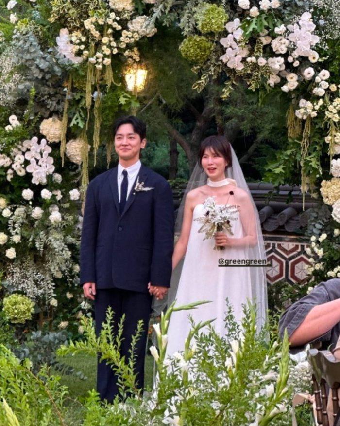 momen pernikahan Gong Min Jung (instagram.com/greengreen_j)