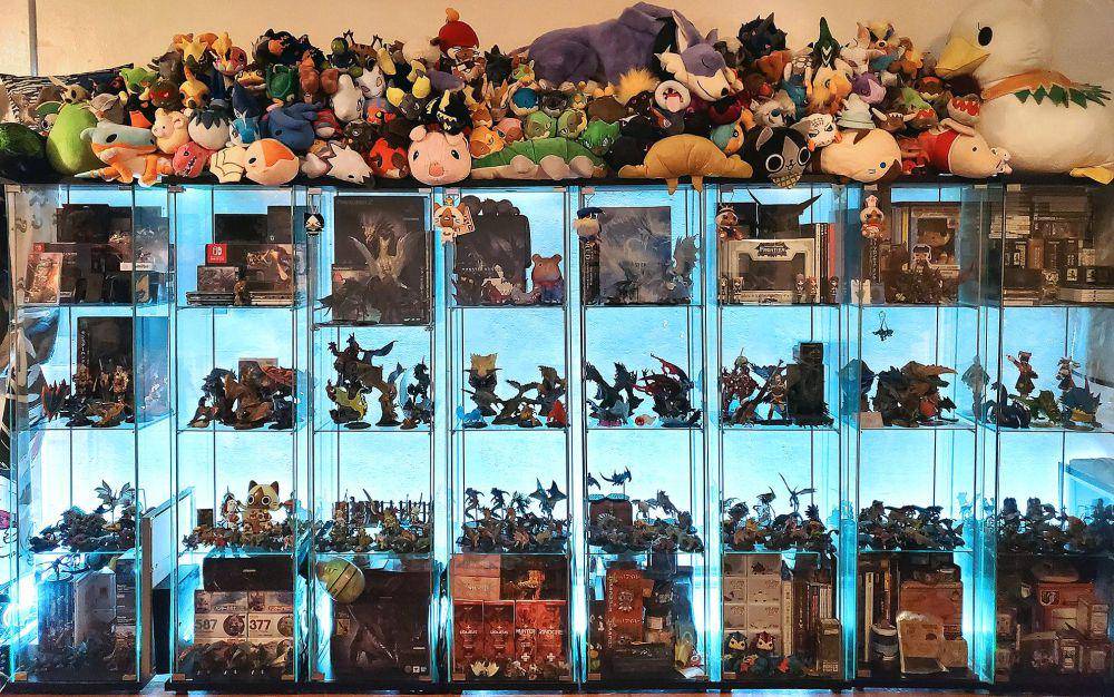 potret koleksi Monster Hunter (reddit.com/user/kinokashi)