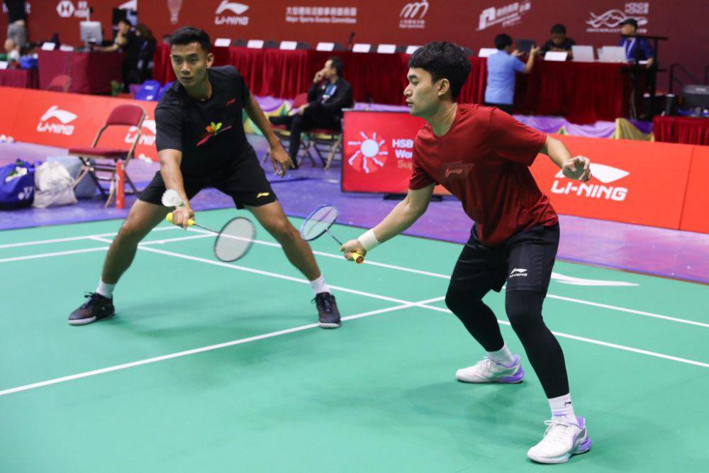 Bagas Maulana/Leo Rolly Carnando latihan perdana Hong Kong Open 2024. (pbsi.id)