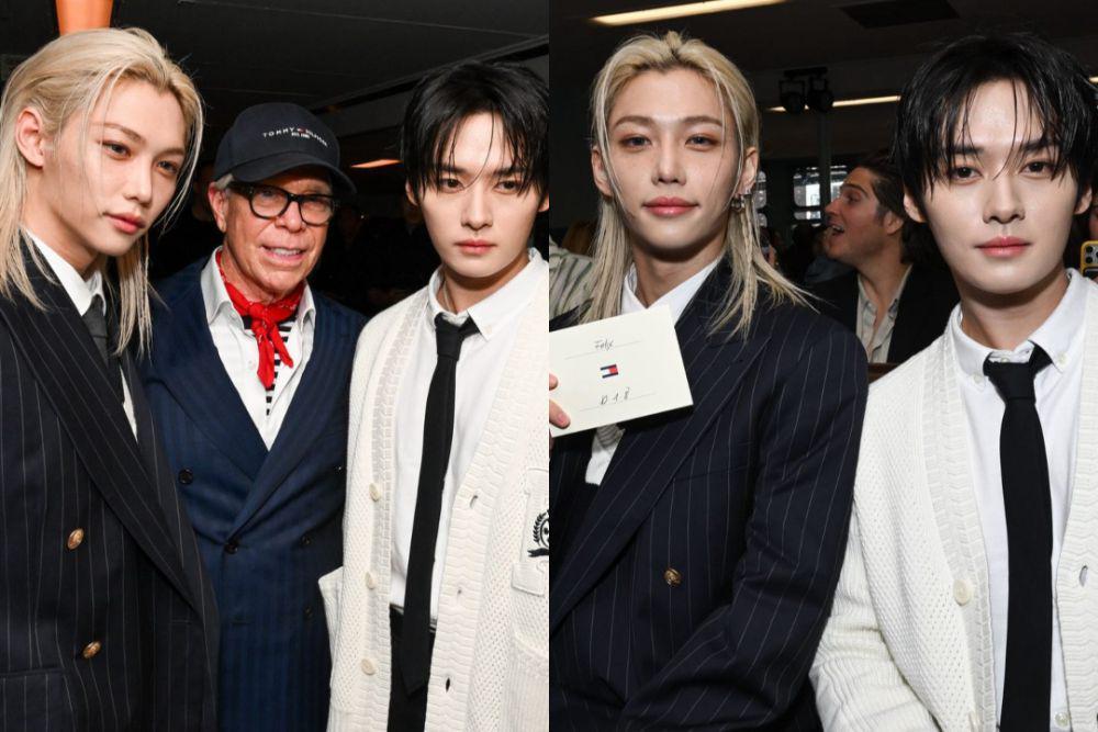 7 Potret Felix dan Lee Know Stray Kids di New York Fashion Week 2024