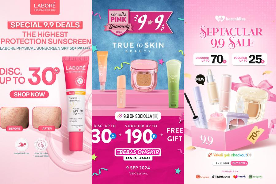 22 Diskon Makeup dan Skincare Spesial 9.9, Potongan Harga Spektakuler!