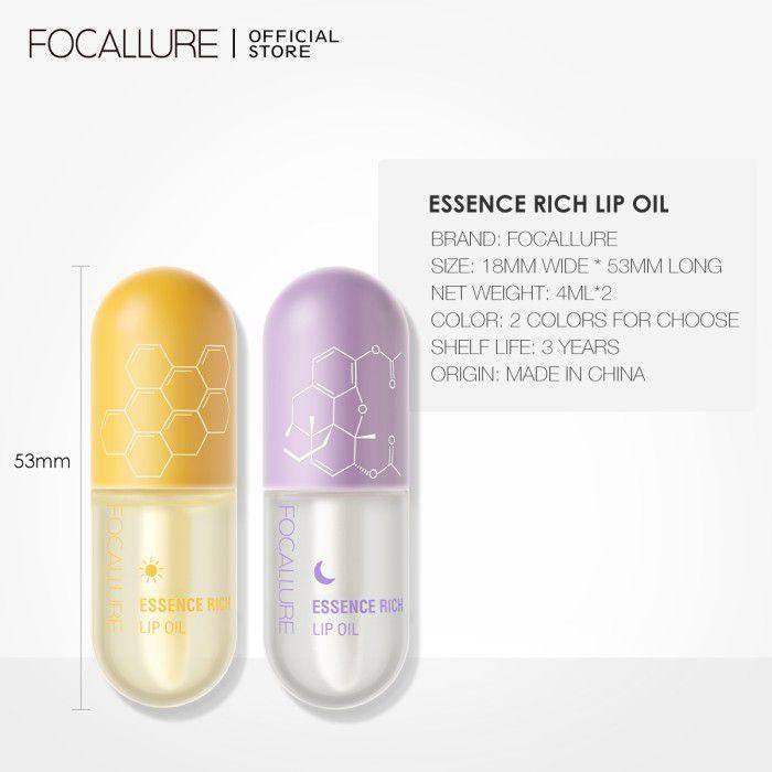 Focallure Pure Natural Lip Oil (tokopedia.com/focallurestore)