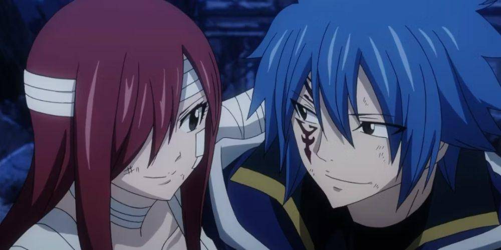 Erza Scarlet dan Jellal Fernandes karakter Fairy Tail (dok. Satelight, A-1 Pictures/Fairy Tail)