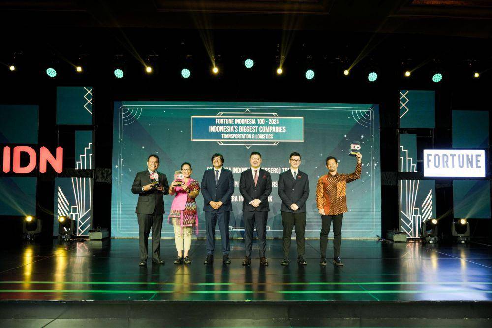 Penerima Penghargaan FORTUNE Indonesia 100 di bidang Transportation & Logistics. IDN