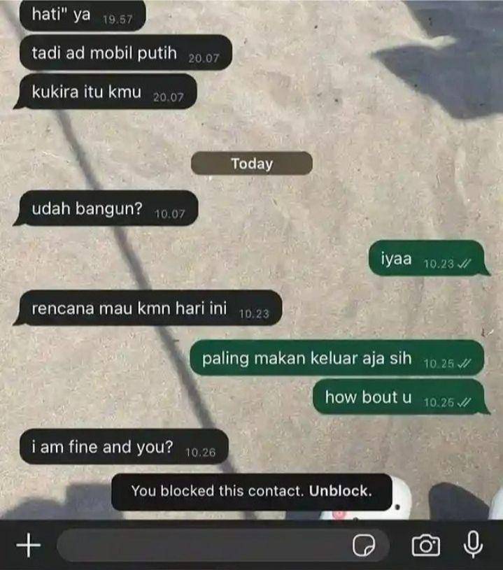 chat diblokir (instagram.com/netizenoninternet)