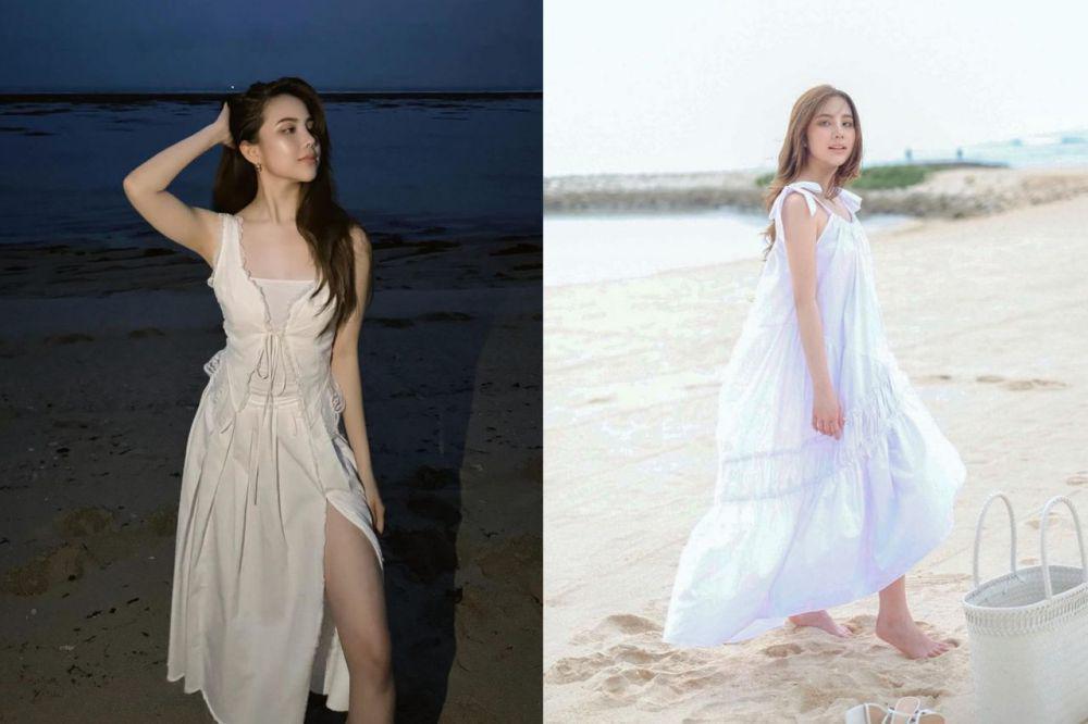 8 Ide OOTD ke Pantai ala Agatha Chelsea, Stylish dan Manis!