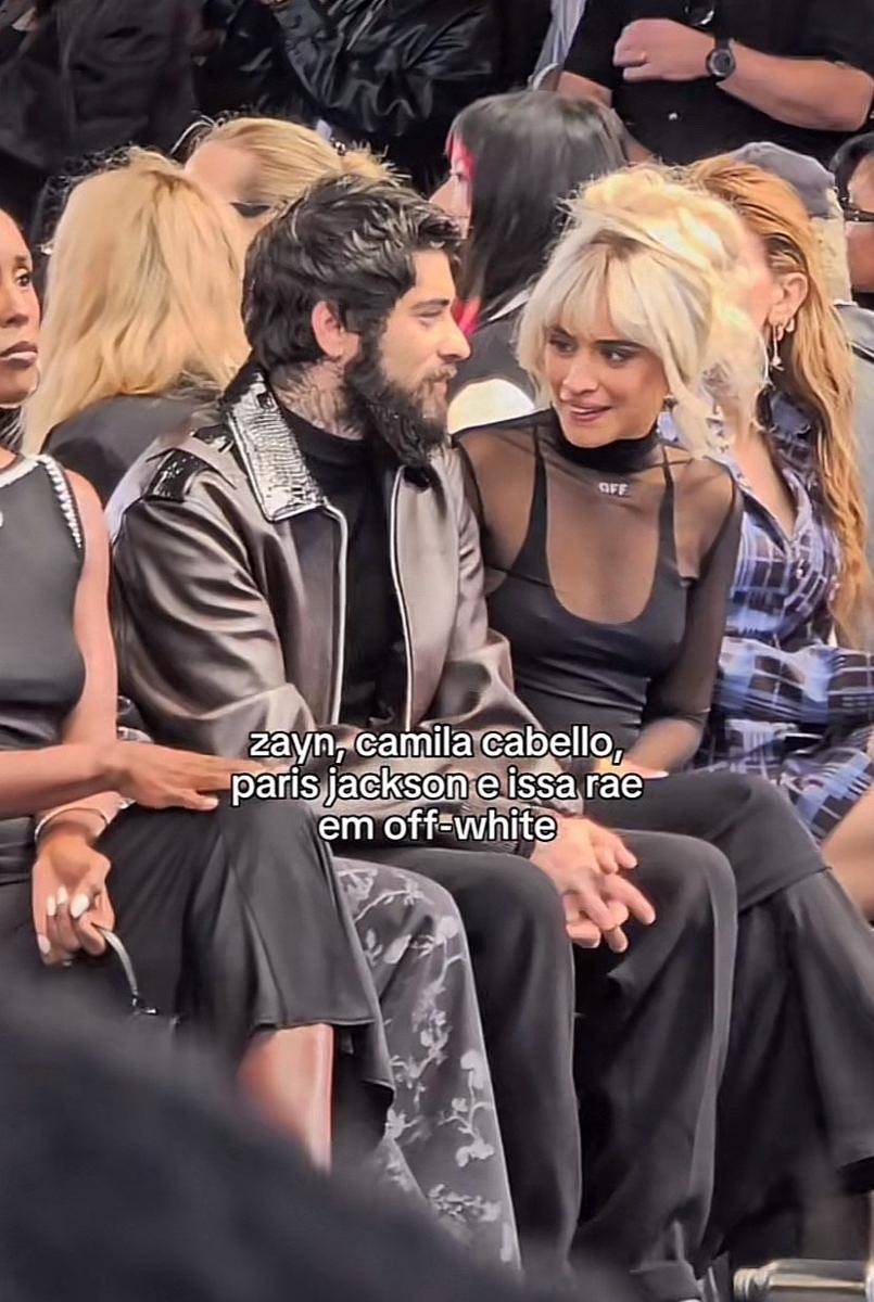 potret Zayn Malik dan Camila Cabello di New York Fashion Week 2024 (via TikTok.com/@stealthelook)