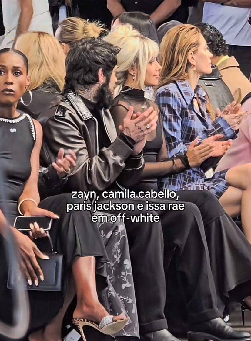 potret Zayn Malik dan Camila Cabello di New York Fashion Week 2024 (via TikTok.com/@stealthelook)