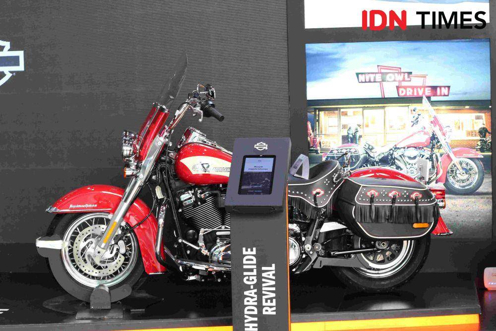 potret Harley Davidson Hydra-Glide Revival di GIIAS 2024 (IDN Times/Muhammad Raffash)