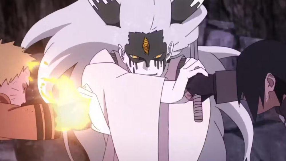 cuplikan Naruto dan Sasuke vs Momoshiki (dok. Pierrot/Boruto: Naruto Next Generations)