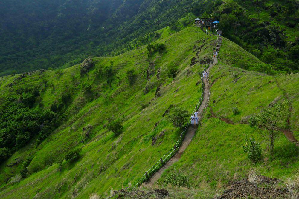 Pemandangan hijau yang menyegarkan selama di bukit (dok.pribadi/Natalia Indah)