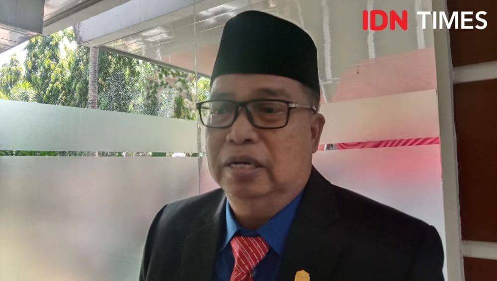 Anggota DPRD Makassar, Sangkala Saddiko, Senin (9/9/2024). IDN Times/Ashrawi Muin