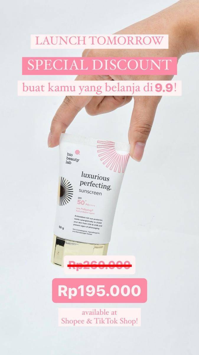 Promo diskon skincare dan makeup 9.9 (instagram.com/stories/biobeautylab)