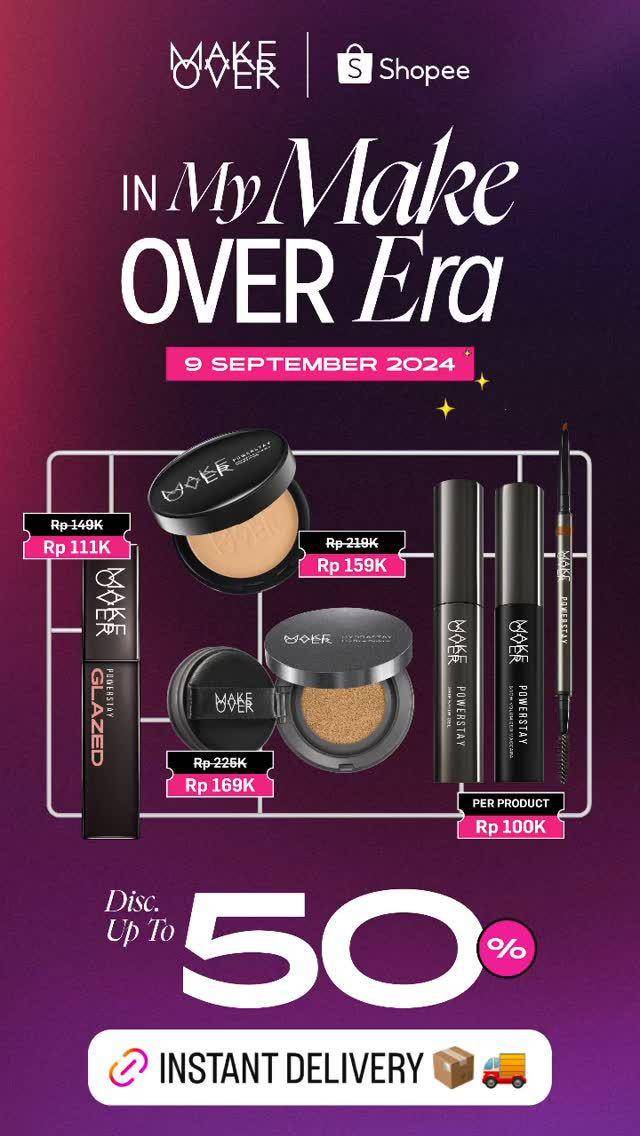 Promo diskon skincare dan makeup 9.9 (instagram.com/stories/makeoverid)