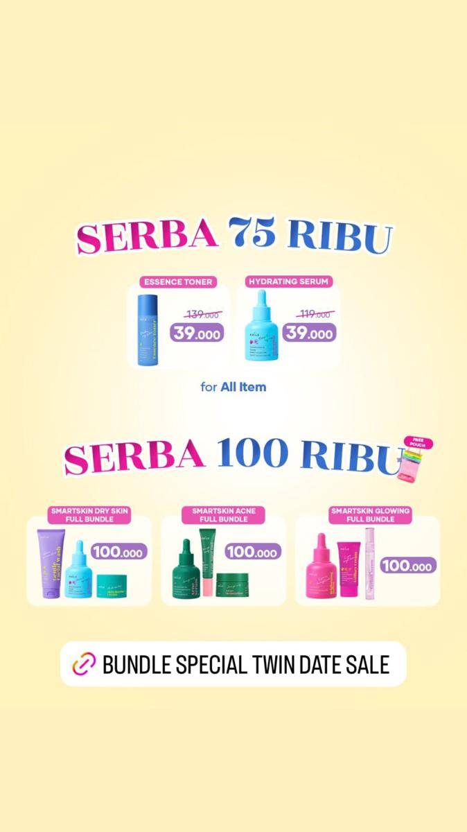 Promo diskon skincare dan makeup 9.9 (instagram.com/stories/kailaofficial.id)