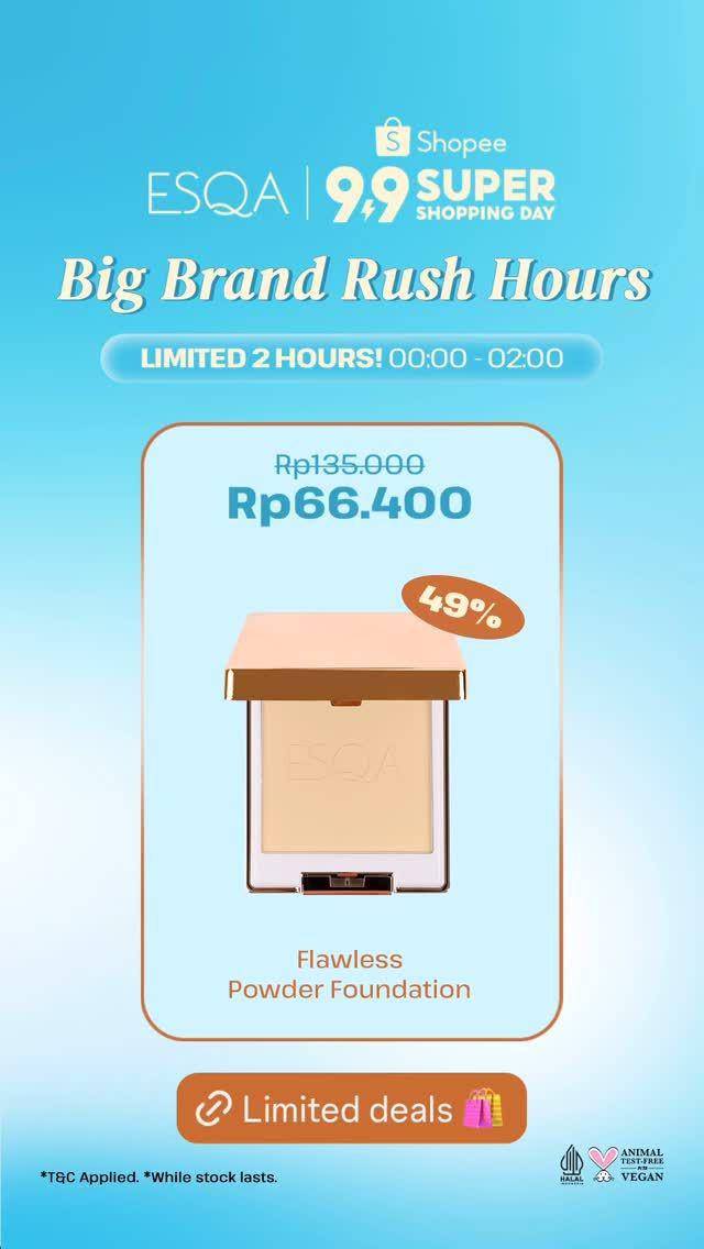 Promo diskon skincare dan makeup 9.9 (instagram.com/stories/esqacosmetics)