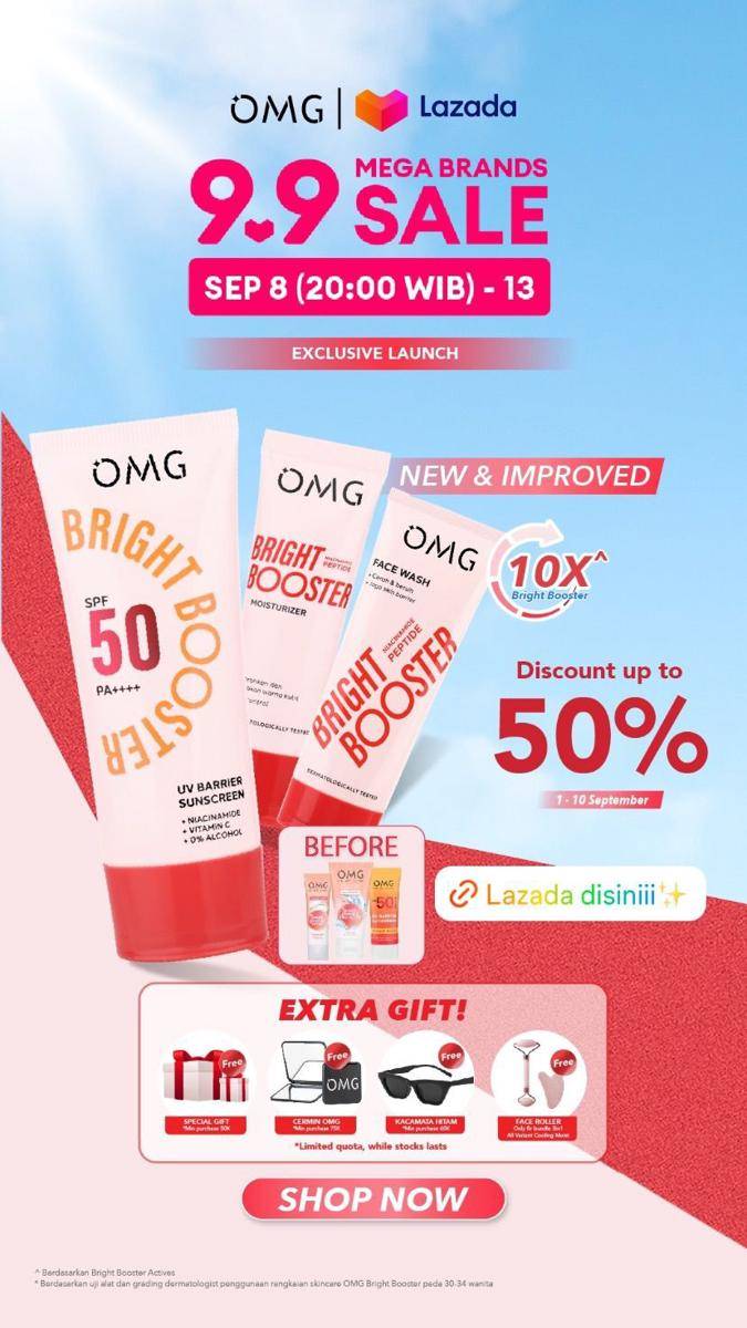 Promo diskon skincare dan makeup 9.9 (instagram.com/stories/itsomgbeauty)
