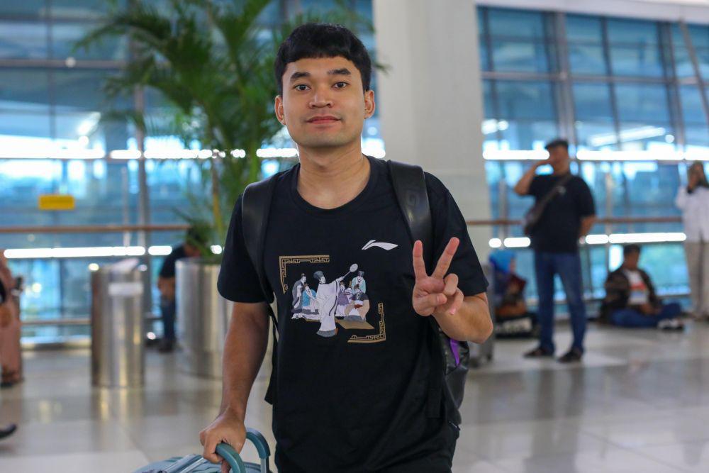 Leo Rolly Carnando jelang keberangkatan menuju Hong Kong Open 2024 (dok.PP PBSI)