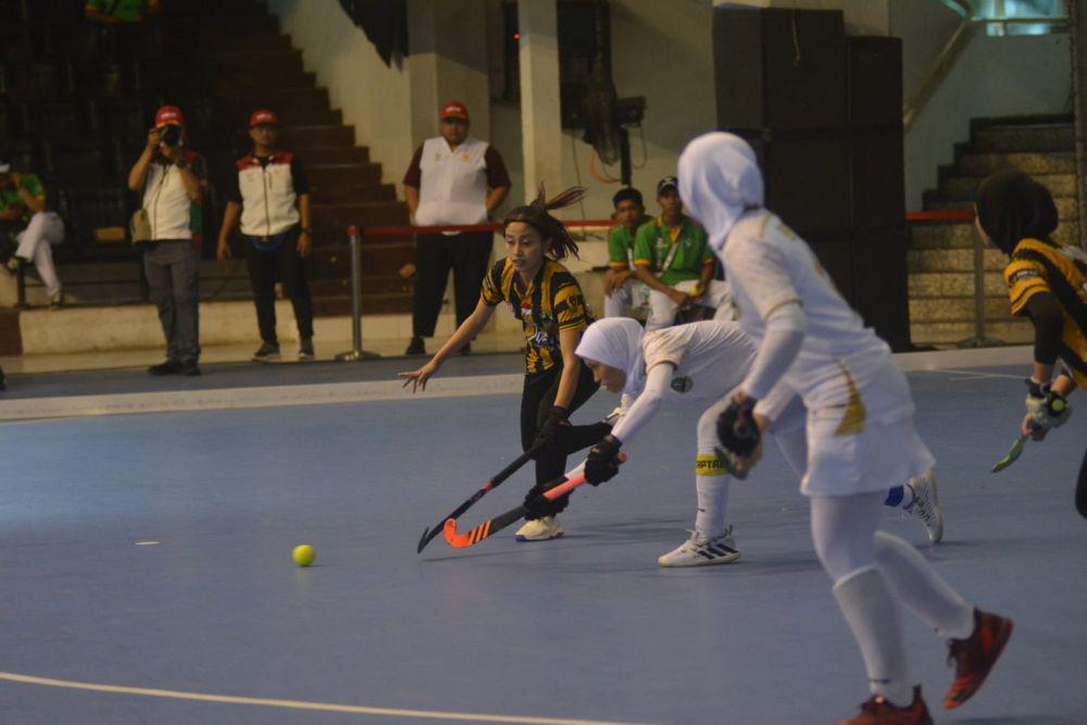 Pertandingan tim hockey putri Jateng di PON Aceh-Sumut 2024. (dok. KONI Jateng)