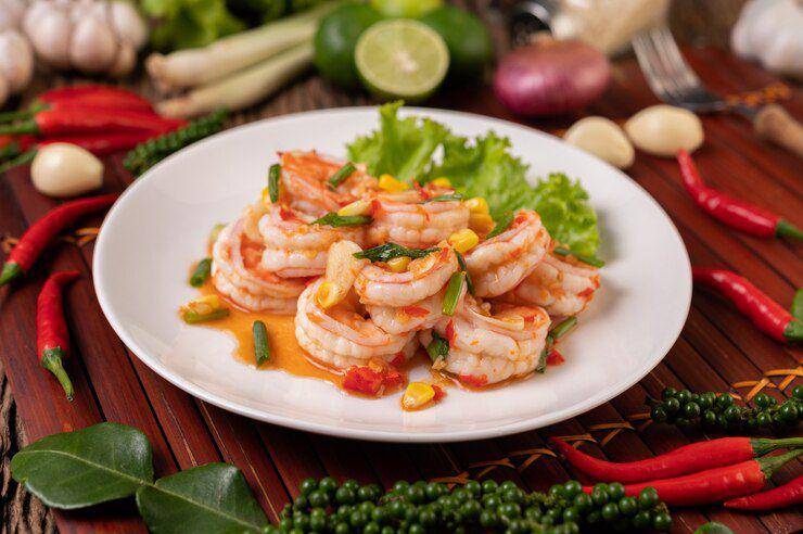 Ilustrasi seafood (freepik.com/jcomp)
