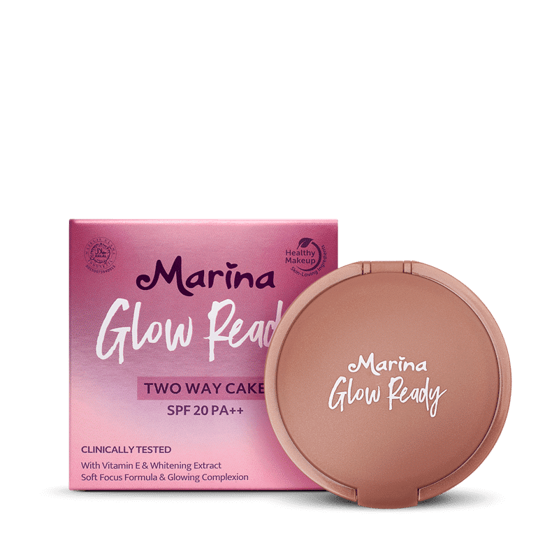Marina Glow Ready Two Way Cake SPF 20 PA++ (sahabatmarina.com)